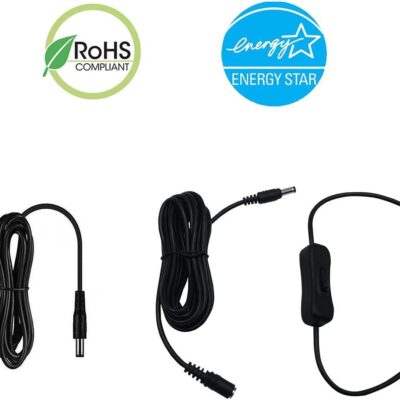 61iM8eQ0P1L. AC SL1500 MyVolts 9V Power Supply Adaptor Compatible with EarthQuaker Devices Avalanche Run Effects Pedal – US Plug – with Extension and Inline Switch