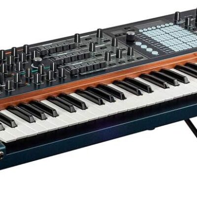 Arturia PolyBrute Analog Morphing Matrix Synthesizer Bundle with Piano Bench (Black, Small)