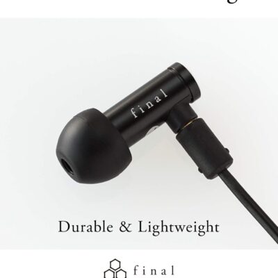 61jCpykMuLL. AC SL1500 Final E4000 in Ear Isolating Earphones, 6.4mm Dynamic Driver, High-Resolution, Aluminium Housing, Detachable OFC MMCX Cable, Swing-Fit Eartips – Black Aluminium