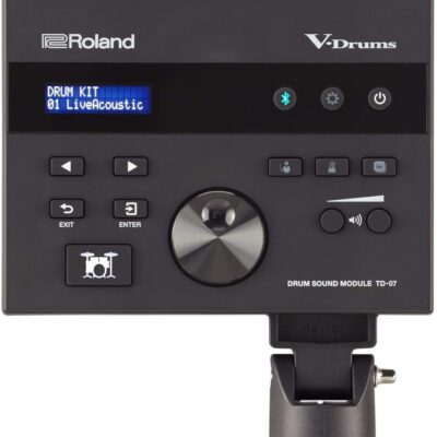 61jKSFRKhyL. AC SL1200 Roland TD-07KV Electronic V-Drums Kit – Legendary Dual-Ply All Mesh Head kit with superior expression and playability – Bluetooth Audio & MIDI – USB for recording audio and MIDI data – 40 FREE Melodic