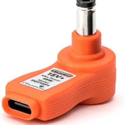 myVolts Step-Up USB-C to 15V DC Power Tip Compatible with Intellijel 4U Palette Case, 62HP Modular case