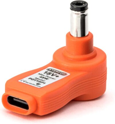 myVolts Step-Up USB-C to 15V DC Power Tip Compatible with Intellijel 4U Palette Case, 62HP Modular case