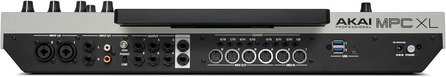 Akai Professional MPC XL Standalone Music Production Center for Sampling and Sequencing with 10.1-inch Touchscreen, 3D MPCe Pads, 8-Core CPU, 16GB RAM, 256GB SSD