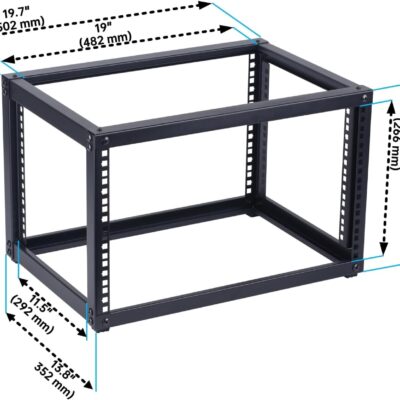 61kI37HHuFL. AC SL1500 6U Open Frame Network Rack, Server Rack Shelf for Networking, Server, Audio and Video Equipment, Desktop AV Rack