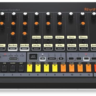 Behringer RHYTHM DESIGNER RD-8 Classic Analog Drum Machine with 16 Drum Sounds, 64 Step Sequencer, Wave Designer and Dual-Mode Filter