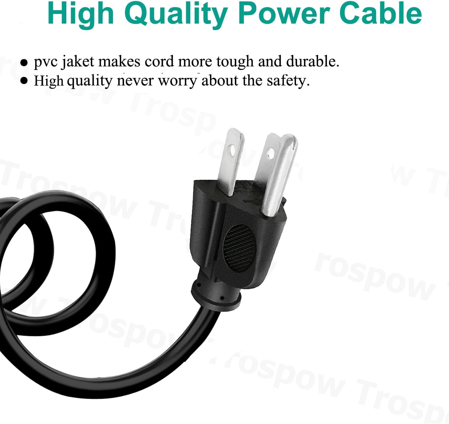 Power Cord Replacement for QSC K12.2 KW153 KS118 K10.2 KW122 CP8 CP12 KS112 KW DJ Speaker AC 8.2ft 3 pin Cable