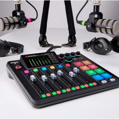 RØDE RØDECaster Pro II All-in-One Production Solution for Podcasting, Streaming, Music Production and Content Creation,Black