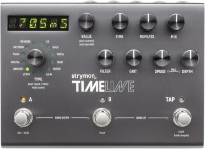 Strymon TimeLine Guitar Delay Pedal with 12 Unique Delay Machines for Electric and Acoustic Guitar, Synths, Vocals and Keyboards​​