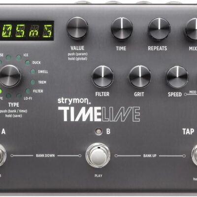 Strymon TimeLine Guitar Delay Pedal with 12 Unique Delay Machines for Electric and Acoustic Guitar, Synths, Vocals and Keyboards​​