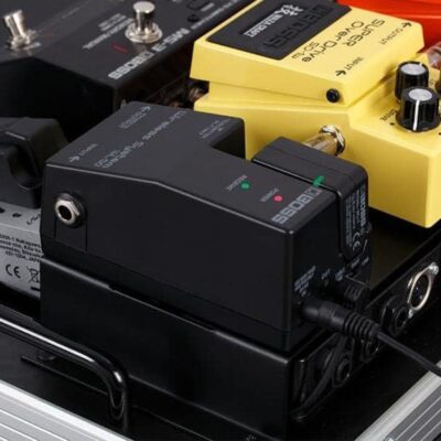 Boss WL-50 Guitar Wireless System Bundle with 10ft Pig Hog Black Woven Instrument Cable and Instrument Polishing Cloth – Compact Wireless Solution for Guitarists