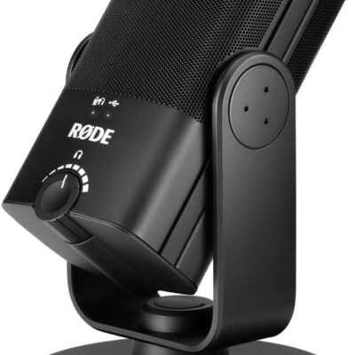Rode NT-USB Mini USB Microphone Bundle with Microphone Arm + Mic Pop Filter + Cleaning Cloth (4 Items)