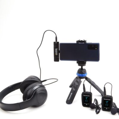 Saramonic Blink 500 Pro X B6 2-Person Wireless Mic System w/Lavaliers & USB-C Receiver for iPhone 15, Android, iPad, Mobile & Computers, Black