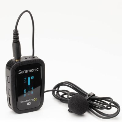 Saramonic Blink 500 Pro X B2 Wireless Microphone for iPhone, 2-Person Wireless 2.4GHz Clip-On Microphone System with Lavaliers for Cameras, Mobile & More, Black