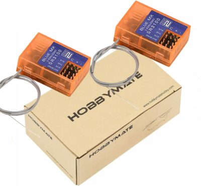61mo4ZETemL. AC SL1235 HOBBYMATE DSMR Receiver Compatible with DX2L DX2E DX3E DX2S DX3S DX4S DX3R DX3C DX4C DX5C Radio Transmitter, 2.4G SR3100 DSM2 Receiver 3 Channels – Pack of 2