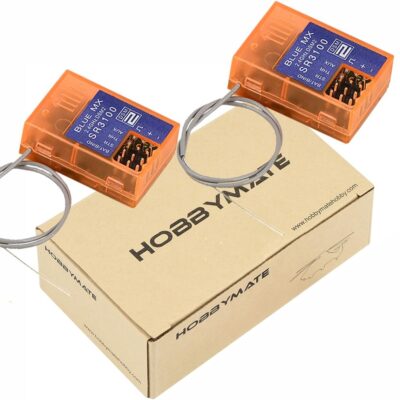 61mo4ZETemL. AC SL1235 HOBBYMATE DSMR Receiver Compatible with DX2L DX2E DX3E DX2S DX3S DX4S DX3R DX3C DX4C DX5C Radio Transmitter, 2.4G SR3100 DSM2 Receiver 3 Channels – Pack of 2
