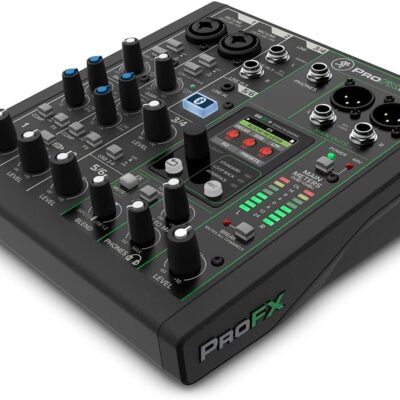 61nEklEMD0L. AC SL1200 Mackie ProFX6v3+ 6-Channel Professional Analog Mixer with USB, Onyx Mic Preamps, GigFX Effects Engine, and Bluetooth