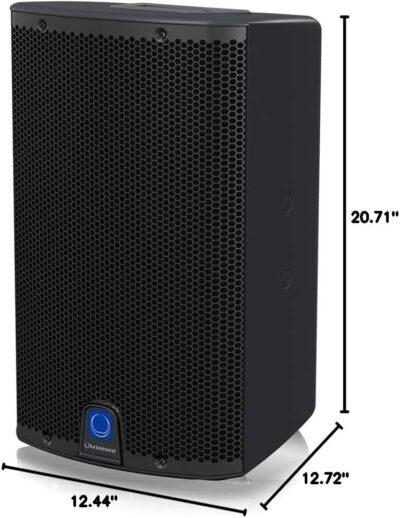 Turbosound iQ10 2500 Watt 2 Way 10 Powered Loudspeaker with Klark Teknik DSP Technology, Speaker Modelling and ULTRANET Networking