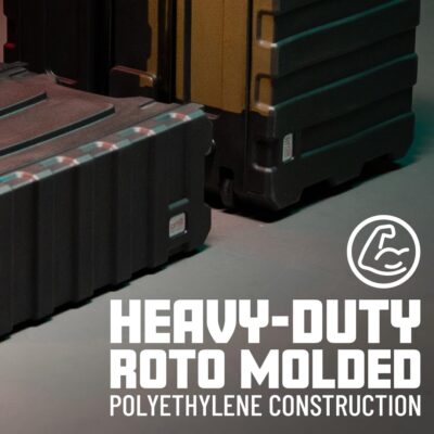 61oF7ipDYUL. AC SL1080 Gator Cases Pro Series 6U Rack Case with Standard 19 Depth, Roto Molded Made in USA (G-PRO-6U-19)