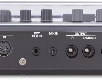 Decksaver Super Strong Polycarbonate Custom Fit Cover Compatible with Roland SH-4D Synthesizer, Groovebox Dust Cover for Travel and Everyday Protection