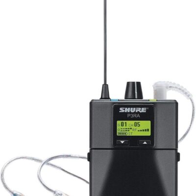 61oWRTq7cPL. AC SL1200 Shure PSM 300 Twin Pack Pro Wireless in-Ear Monitor Kit, Includes P3T Transmitter, 2X P3RA Receiver and 2X SE215-CL Earphones, G20: 488-512MHz, Black