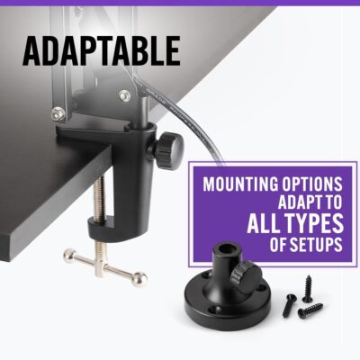 On-Stage MBS5000 Broadcast Mic Boom Arm – Experience Unparalleled Control and Versatility, Professional Boom Arm, Perfect for Podcasting, Broadcasting, and High-Fidelity Voice-Over Recordings