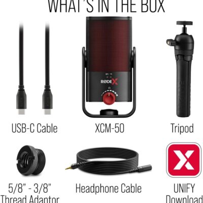RØDE X XCM-50 Professional USB Condenser Microphone and Virtual Mixing Solution For Streamers and Gamers