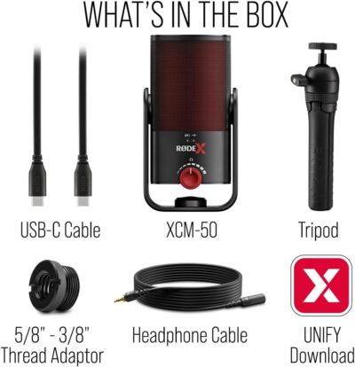 RØDE X XCM-50 Professional USB Condenser Microphone and Virtual Mixing Solution For Streamers and Gamers