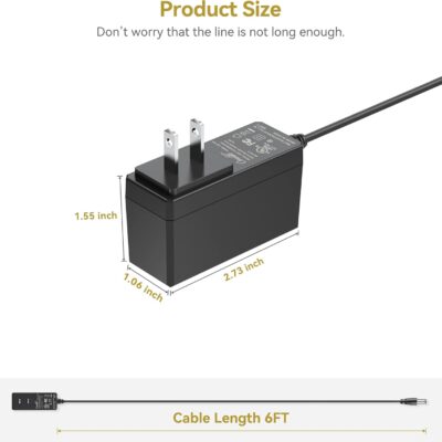 61pfdMJCo0L. AC SL1500 UL 12V 1.5A AC Adapter Charger for Ableton Push 2 DAW Controller Replacement Power Cord Charger