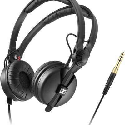 Sennheiser HD 25 Monitor Headphones with Headphone Case & Padded Holder Bundle