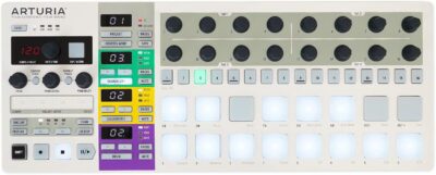 61qUCeXiohL. AC SL1500 Arturia BeatStep Pro Bundle: 64-Step Sequencer MIDI USB DJ Recording Pad Controller, RPAK Charcoal Backpack with Padded Laptop Pocket, 2 Items