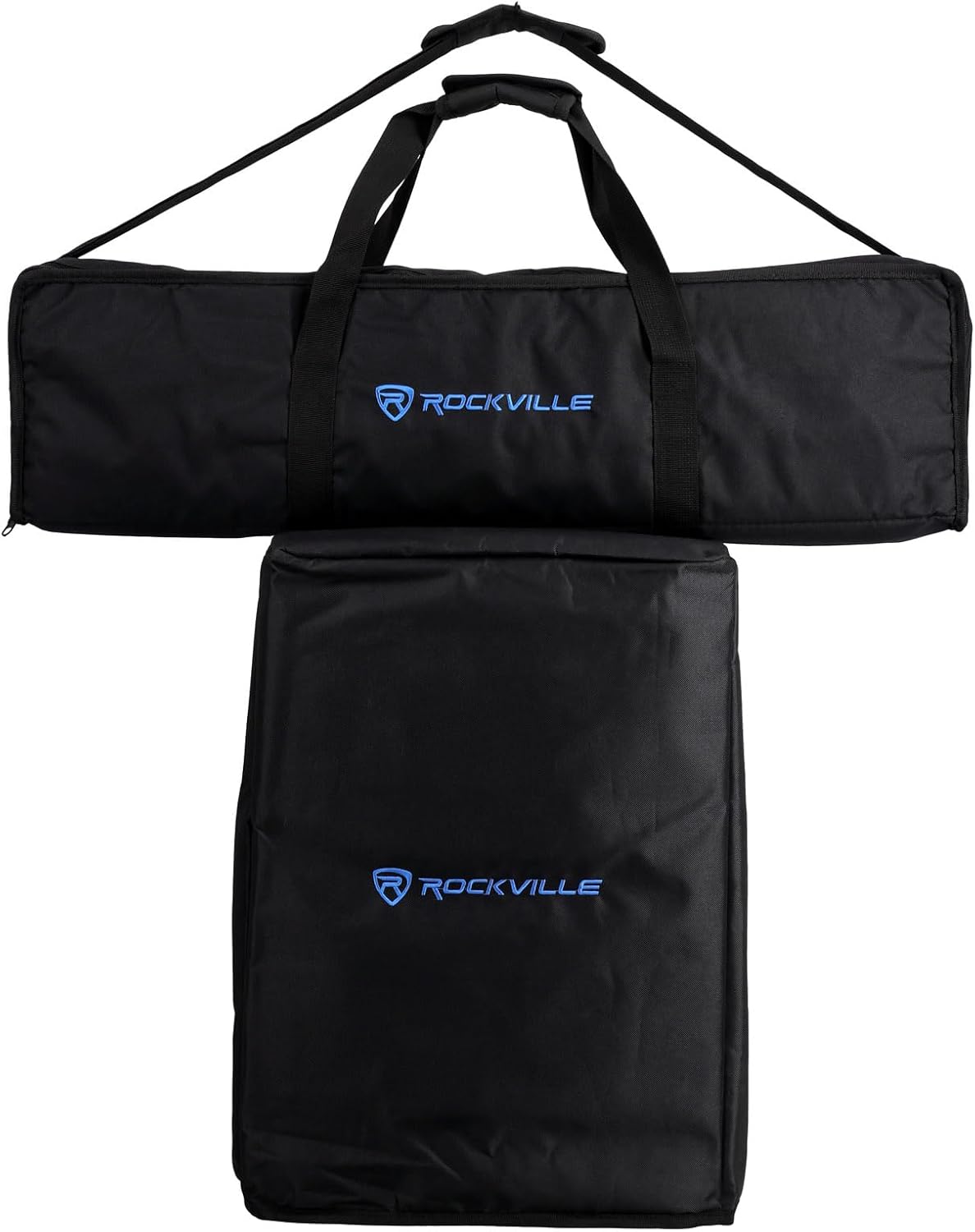 Rockville Titan MIX12A 3200W Peak 12-Inch Powered Column Array PA System with Subwoofer, 8-Channel Mixer, Bluetooth Audio, DSP, Travel Bags