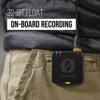 RØDE Wireless PRO Compact Wireless Microphone System with Timecode, 32-bit Float On-board Recording, 2 Lavalier Microphones and Smart Charge Case for Filmmaking and Content Creation