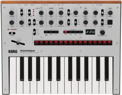61qrigiV8SL. AC SL1000 Korg monophonic Analog Synthesizer Monologue-SV Monologue Silver