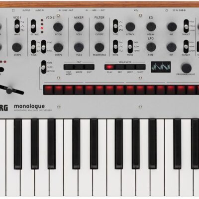 61qrigiV8SL. AC SL1000 Korg monophonic Analog Synthesizer Monologue-SV Monologue Silver