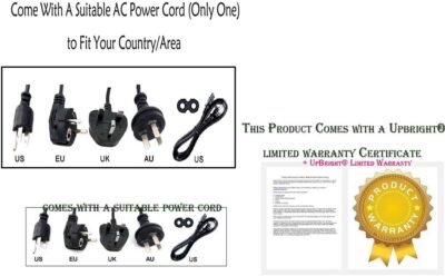 UpBright 19V AC/DC Adapter Compatible with Akai Professional MPC Live MPCLive MPC X MPCX Force Standalone Sampler Sequencer Music Production Center MPC Live II 2 19VDC 3.42A Power Supply Cord Charger