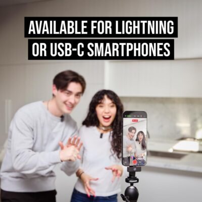 RØDE Wireless Micro – Compact Wireless Microphone, Two Mics with Charge Case for Smartphone Content Creation – USB-C, Black