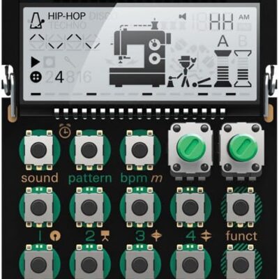 teenage engineering pocket operator PO-12 rhythm, drum machine and sequencer with parameter locks and punch-in effects