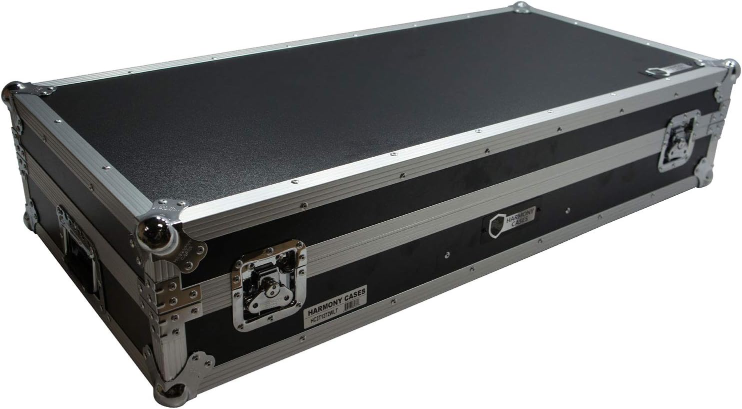 Harmony Audio HC2T1272WLT DJ Battle Coffin Compatible with (2) Rane 12 Turntables & Rane 72 Mixer – Case Only