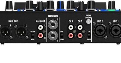 RANE FOUR Stems DJ Controller with 4 Decks, 8.5 Jog Wheels with Displays, Mixer with Internal FX, Serato DJ Pro and Pitch n Time Included