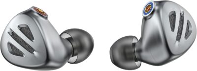 FiiO FH9 Headphones Earphone Wired High Resolution Over-The-Ear 1DD+6BA Detachable Cable Deep Bass Comes with 2.5/3.5/4.4mm Swappable Plugs for Smartphone/PC/Players/Home Audio(Titanium)