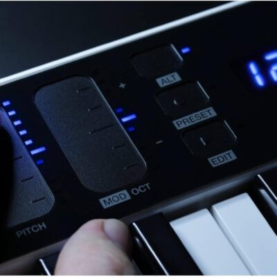 IK Multimedia iRig Keys I/O 25-keys Midi Controller with 24-bit up to 96kHz Audio Interface for iPhone/iPad, Android and Mac/PC
