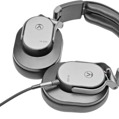 Austrian Audio Hi-X55 Headphones – Circumaural Studio Headphones – High Comfort with Slow Retention Ear Pads, Maximum Flexibility – 3.5mm Jack – Includes Adaptor to 6.3mm – Black