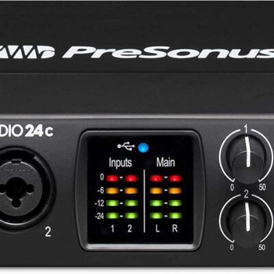61uubFCzLTL. AC SL1500 PreSonus Studio 24c 2×2 USB Audio/MIDI Interface with with Studio One Artist Software Pack and Lyxpro Condenser Microphone Kit