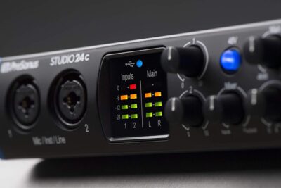 61vtZgSrPmL. AC SL1500 PreSonus Studio 24c 2×2 USB Audio/MIDI Interface with with Studio One Artist Software Pack and Lyxpro Condenser Microphone Kit