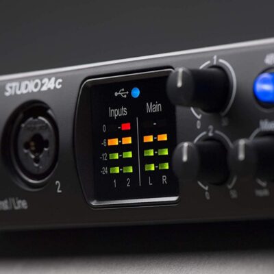61vtZgSrPmL. AC SL1500 PreSonus Studio 24c 2×2 USB Audio/MIDI Interface with with Studio One Artist Software Pack and Lyxpro Condenser Microphone Kit