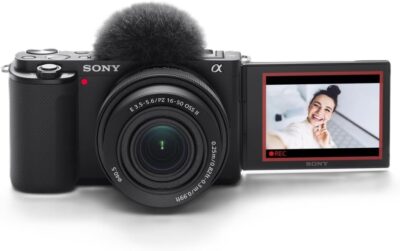 Sony Alpha ZV-E10 – APS-C Interchangeable Lens Mirrorless Vlog Camera Kit – Black, ZVE10KB