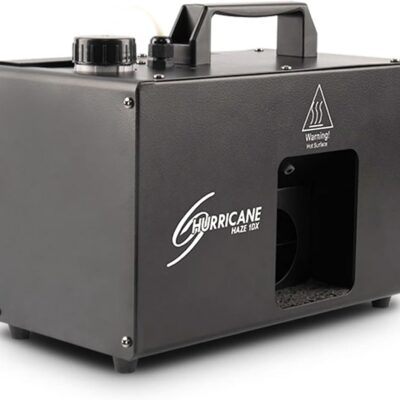 CHAUVET DJ Hurricane Haze 1DX 800-CFM Haze Machine Bundle with DMX Cable, High-Performance Haze Fluid, and Austin Bazaar Polishing Cloth