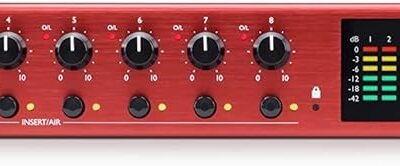61wSPTMXmcL. AC SL1500 Focusrite Clarett+ OctoPre Professional Quality 8-in/8-out ADAT Mic Preamp for Music Production, with High Dynamic Range, Ultra-low Noise, and All-analogue Air
