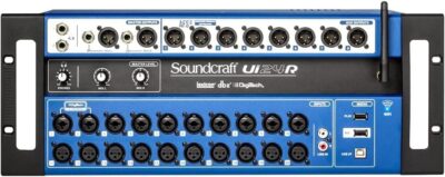 Soundcraft Ui24R 24-Channel Digital Mixer/Multitrack USB Recorder Bundle with Sony MDR-7506 Headphones and XLR Cable