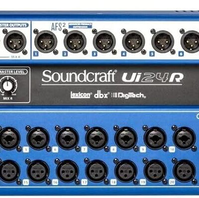 Soundcraft Ui24R 24-Channel Digital Mixer/Multitrack USB Recorder Bundle with Sony MDR-7506 Headphones and XLR Cable